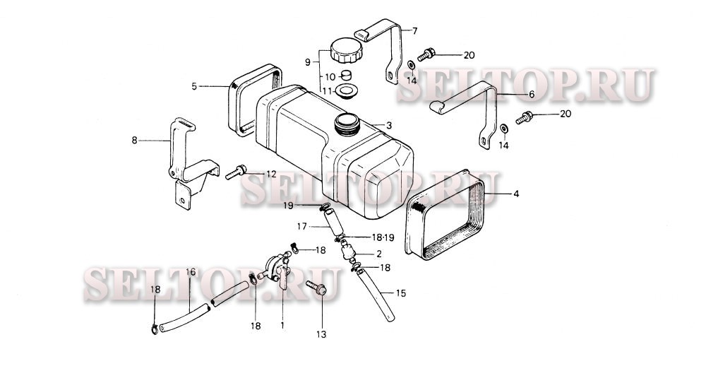 21-5s топливный бак, топливный клапан для Honda HR21-5 SDAM