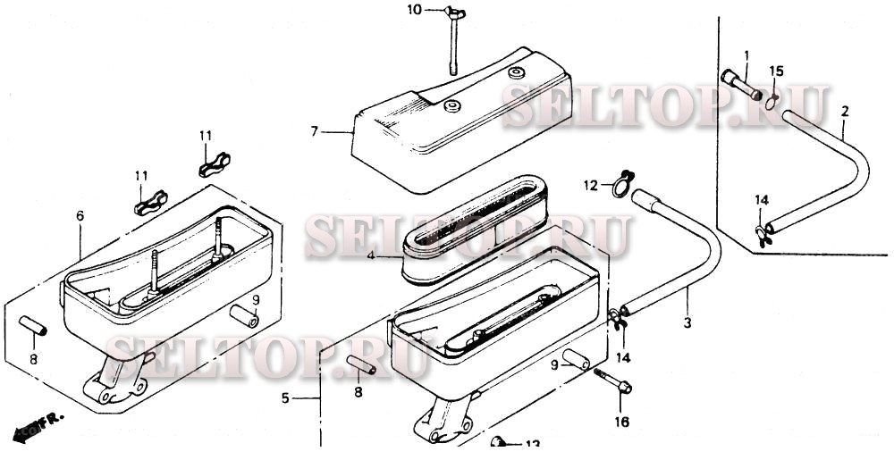 Воздушный фильтр для Honda HRA214 SXA