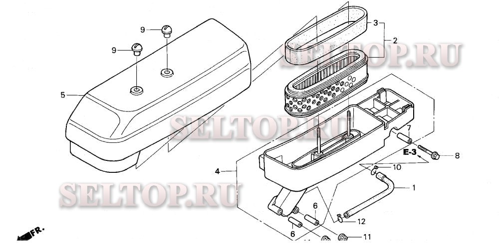 Воздушный фильтр (hra215, hrc215) для Honda HRA215 PDA