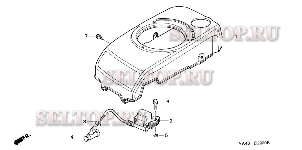 Кожух вентилятора (hra215, hrc215) для Honda HRA215 PDA