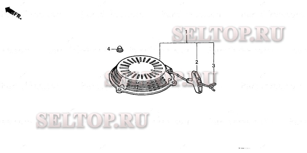 Ручной стартер для Honda HRB217 TDA