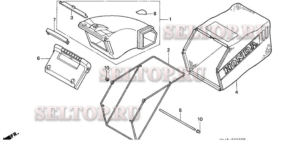 Травосборник (1) для Honda HRC216 HXA