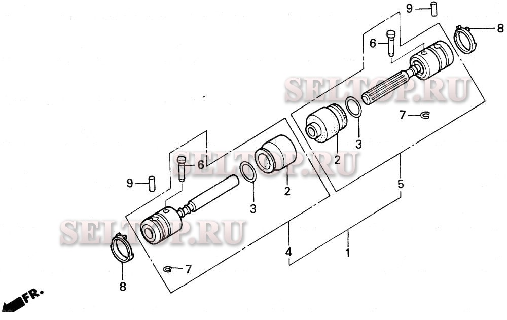Соединение - sxa, hxa, sda для Honda HRC216 HXA