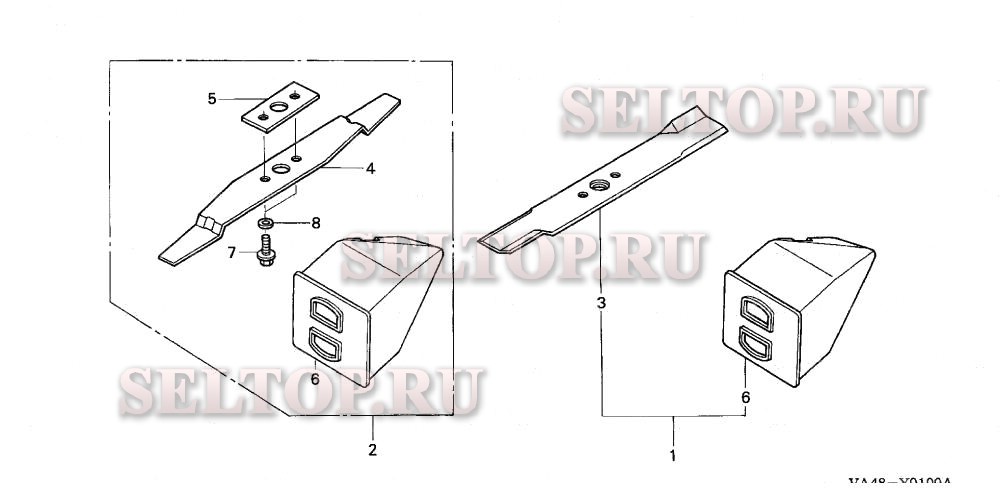 Мульчирующий комплект для Honda HRC216K1 SXAA
