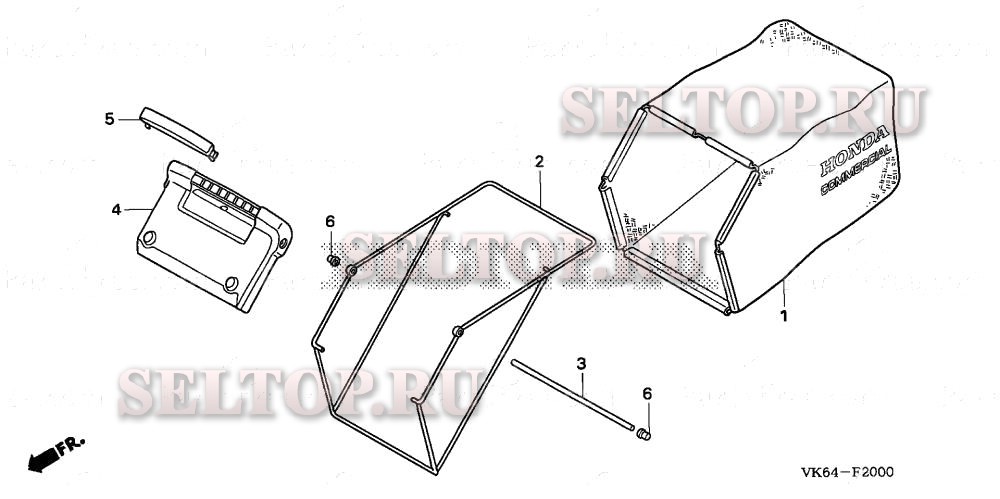 Травосборник для Honda HRC216K2 PDA