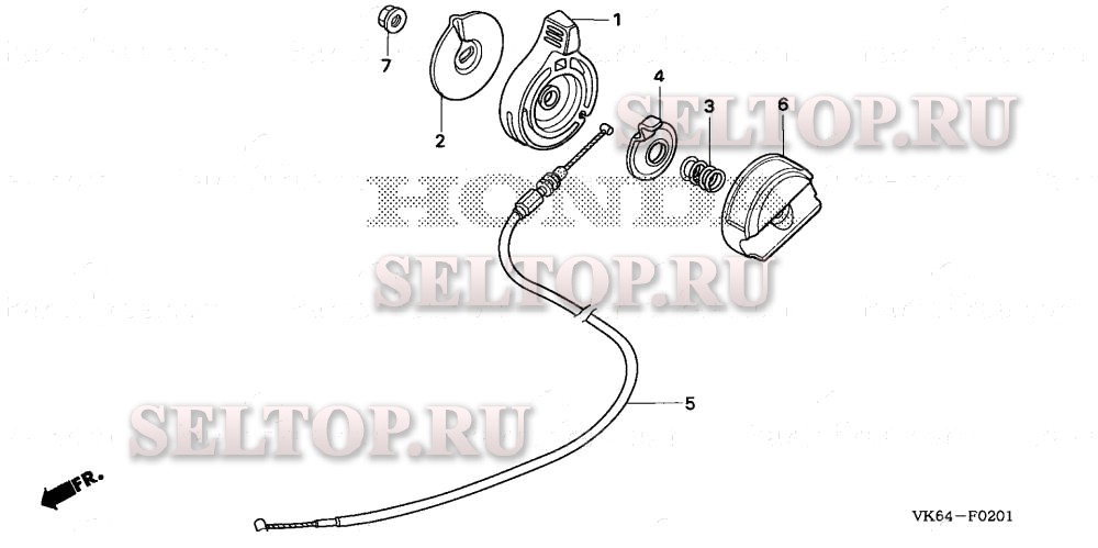 Рычаг дроссельной заслонки (pda) для Honda HRC216K2 PDA