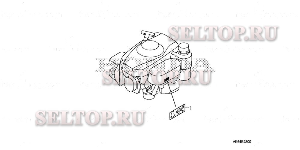 Этикетка (1) для Honda HRC216K3 HXA
