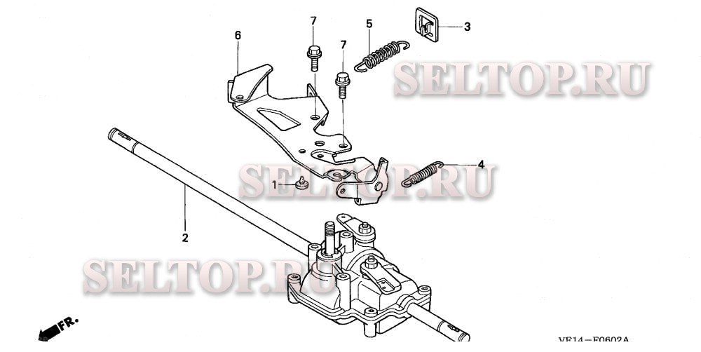 Редуктор (sda, sxa) для Honda HRM215K3 SDA