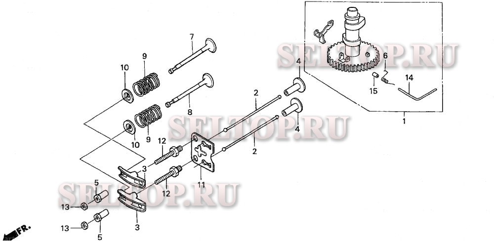 Распредвал для Honda HRM215K4 PDA