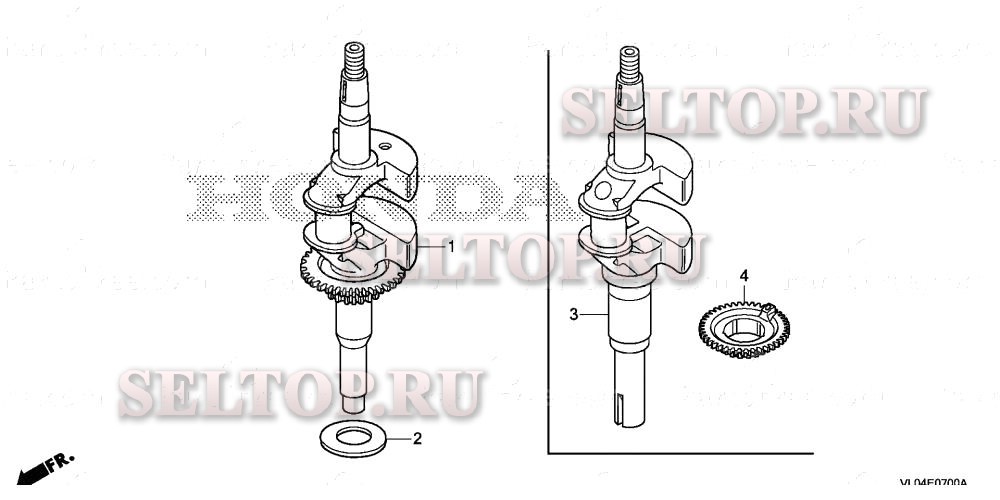 Коленвал для Honda HRR216K9 VYAA