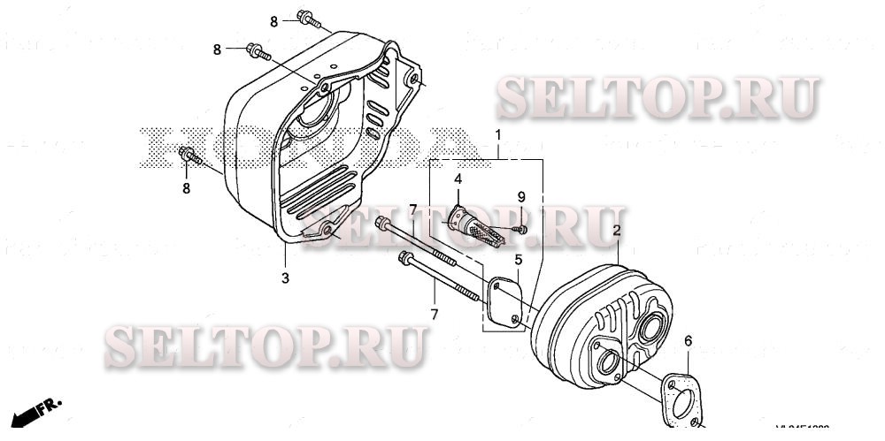 Глушитель для Honda HRR216K9 VYAA