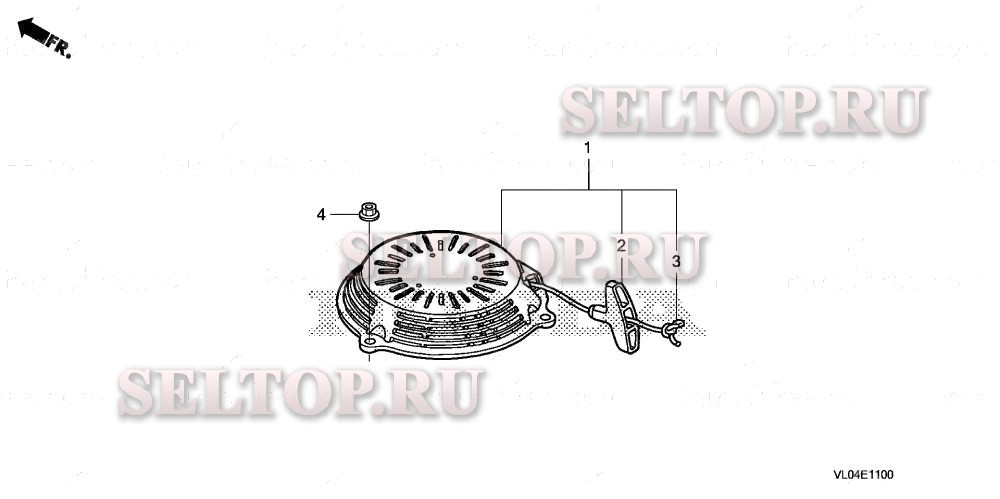 Ручной стартер для Honda HRR216K9 VYAA