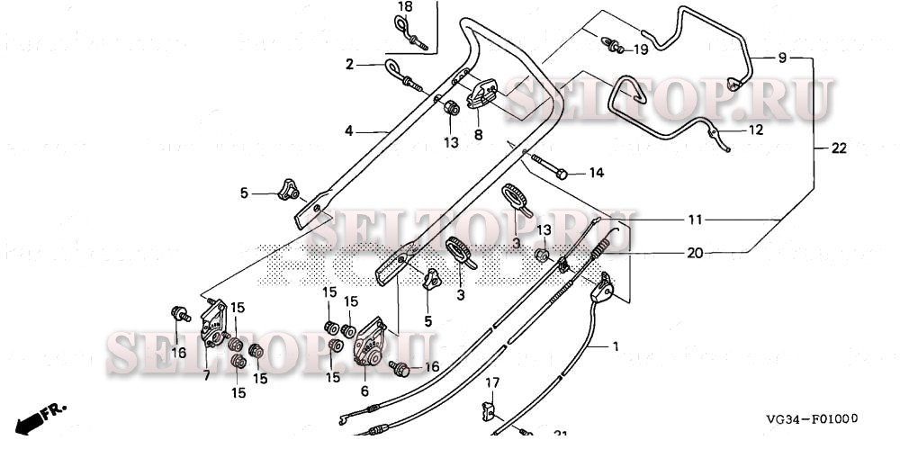 Рукоятка для Honda HRS216 SDA