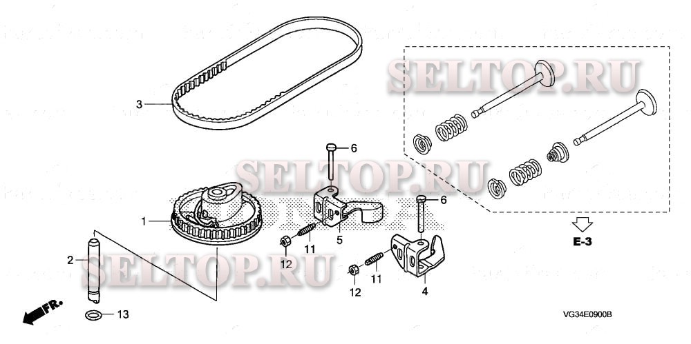 Распредвал для Honda HRS216K1 SDAA