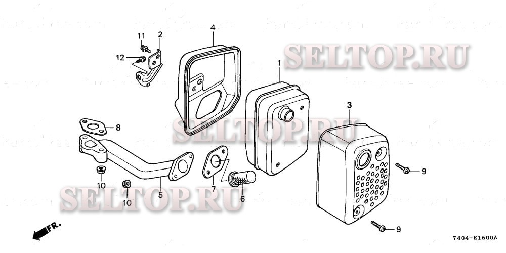 Глушитель для Honda HP250 CA