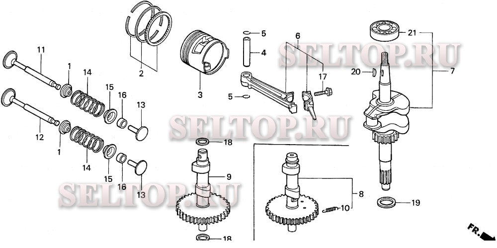 Поршень для Honda HP250 CA