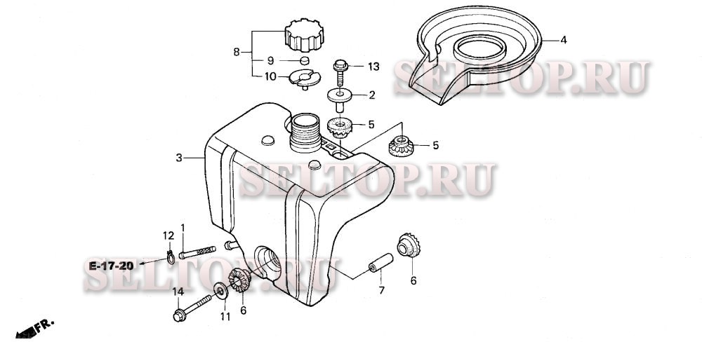 Топливный бак для Honda HP400K3 BA/B