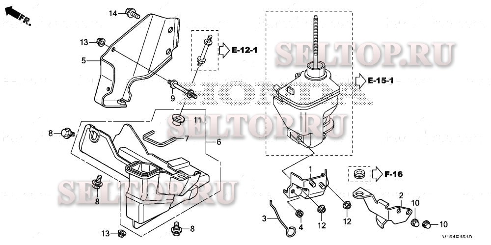 Воздуховод для Honda HS1336I A