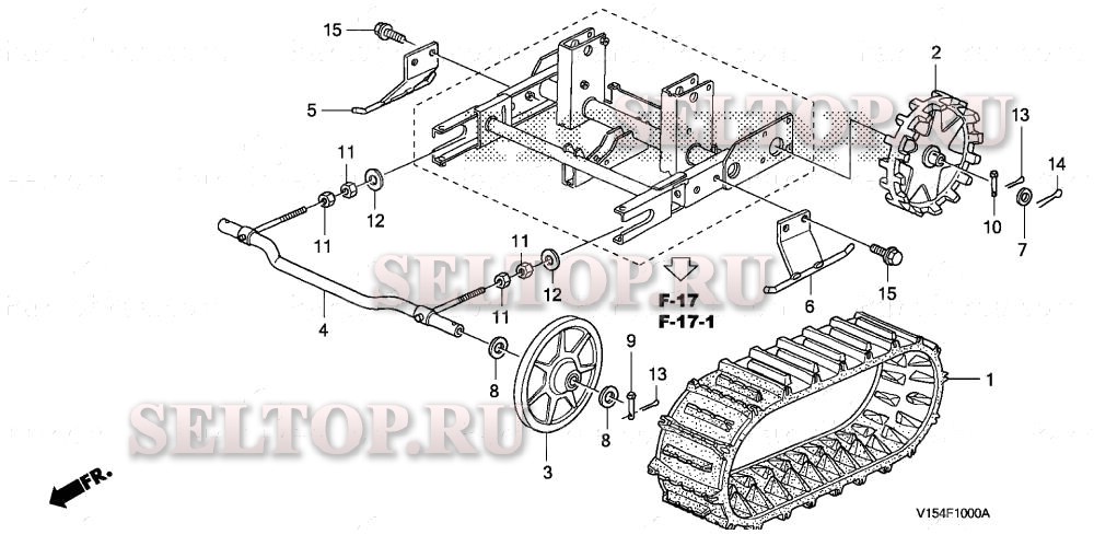 Гусеничный ход для Honda HS1336I A