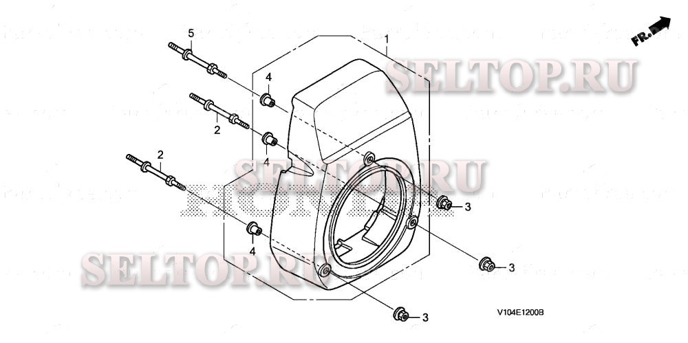 Кожух вентилятора для Honda HS520 A