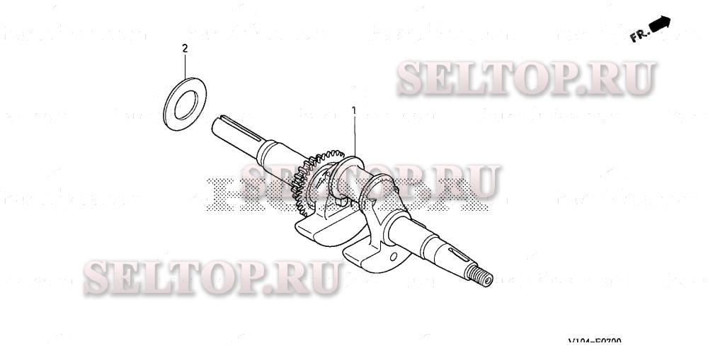 Коленвал для Honda HS520 AS