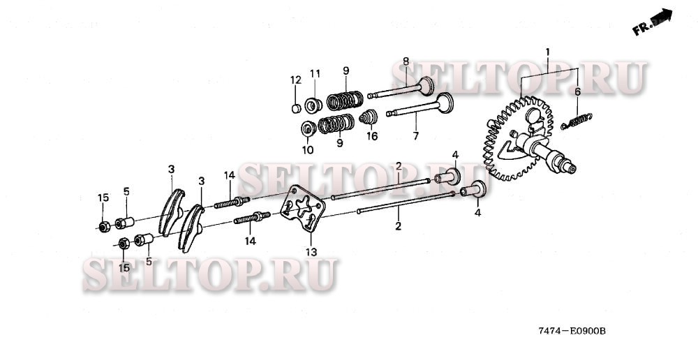 Распредвал для Honda HS521K1 AS