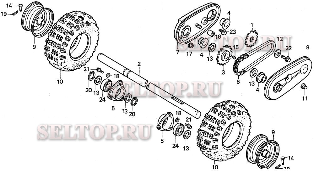 Колеса для Honda HS522 WA