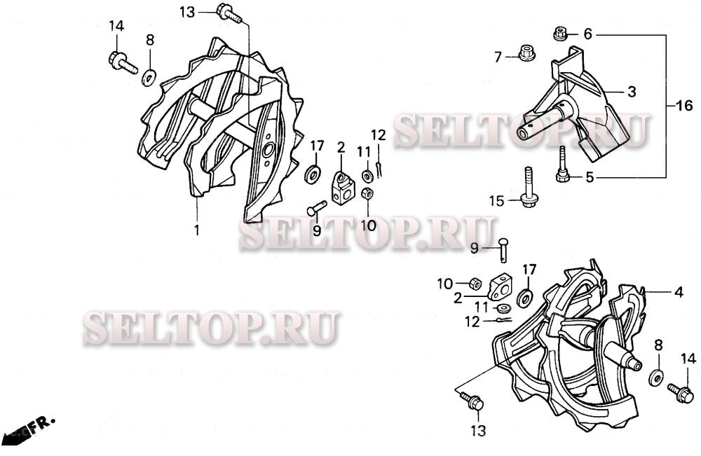 Шнек для Honda HS624K1 TC/B