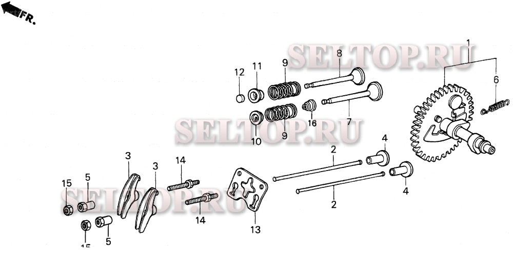 Распредвал для Honda HS624K1 TC/B