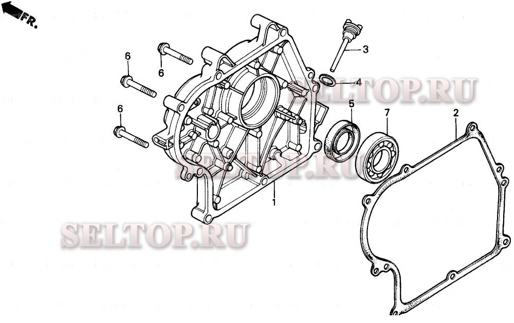 Hs70 крышка картера для Honda HS70 TA