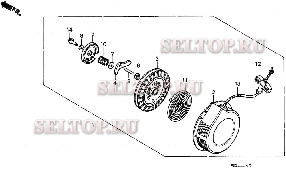Hs70 ручной стартер для Honda HS70 TA