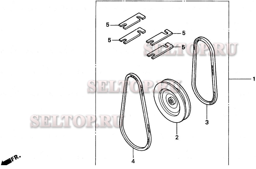 Шкив (шнек), ремни для Honda HS70 TA