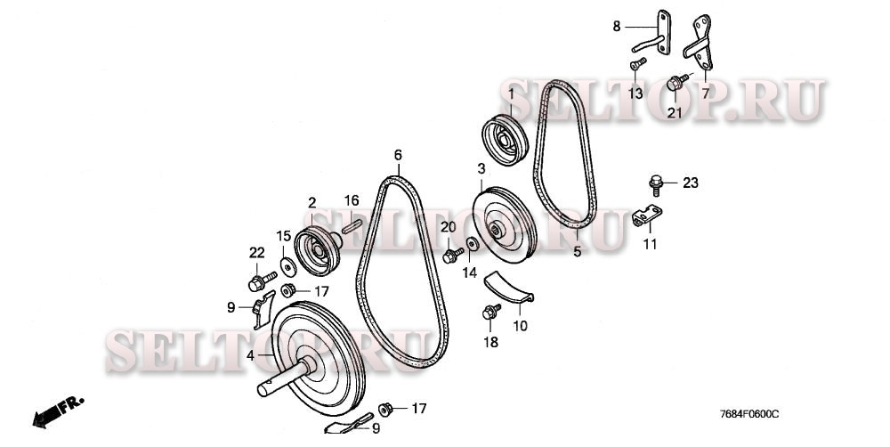 Ведомый шкив для Honda HS828 TAS