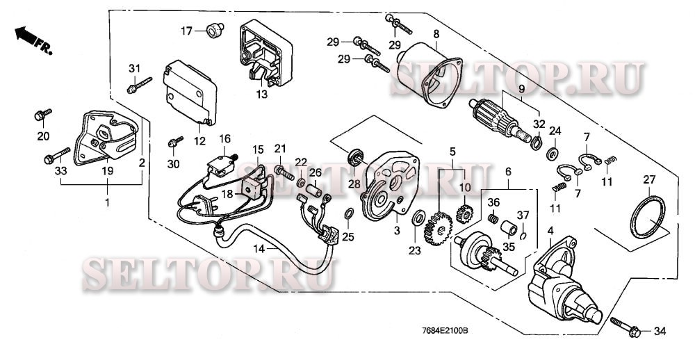 Стартер для Honda HS828 TAS