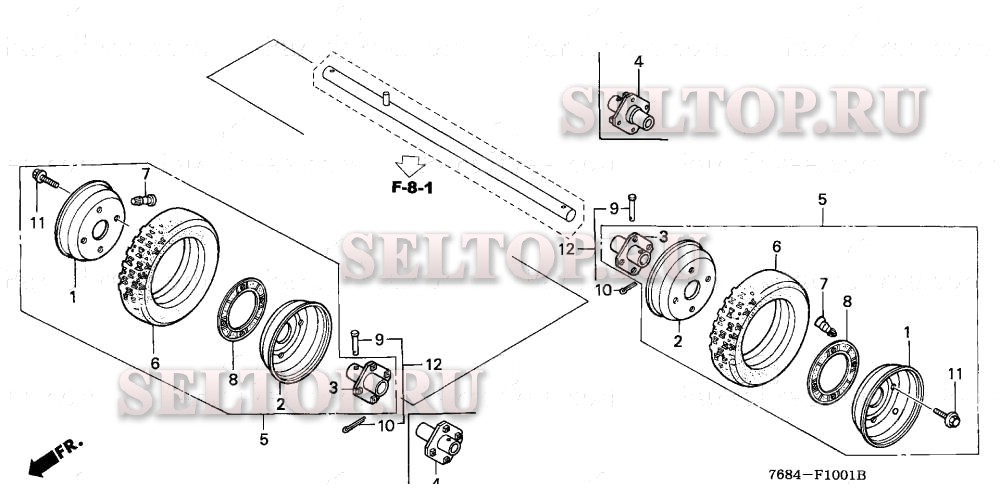 Колеса для Honda HS828K1 WA