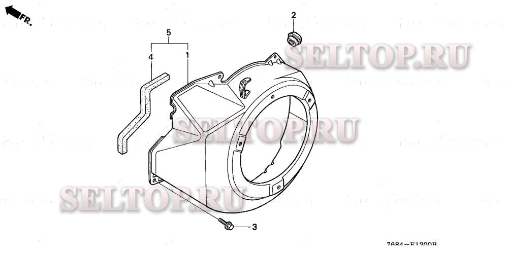 Кожух вентилятора для Honda HS828K1 WA/B