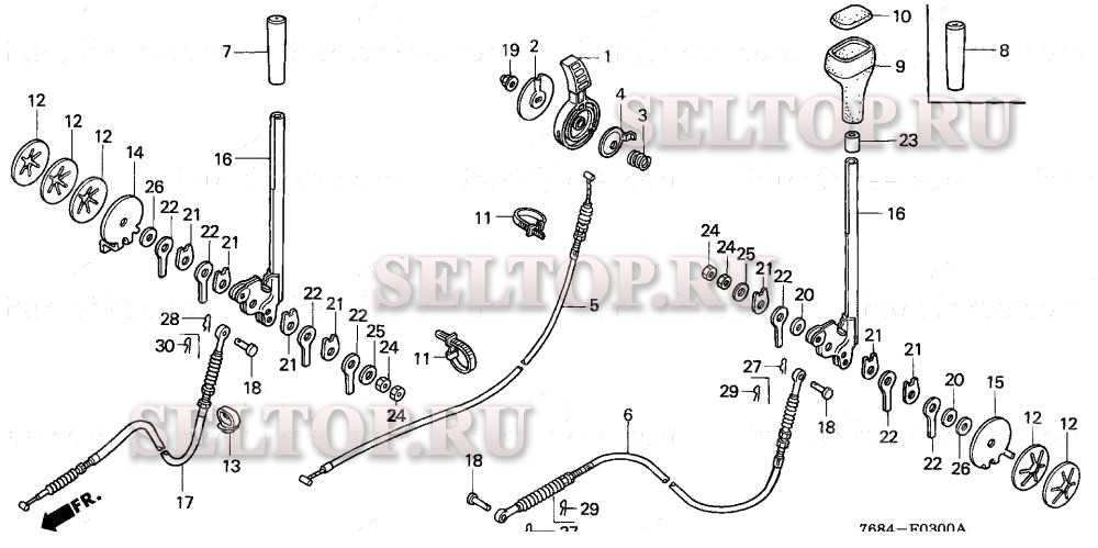 Рычаг переключения для Honda HS928 WA