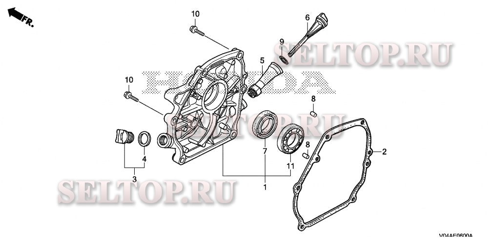 Крышка картера для Honda HSS724A AT