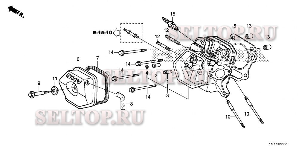 Головка цилиндра для Honda HSS928A AT
