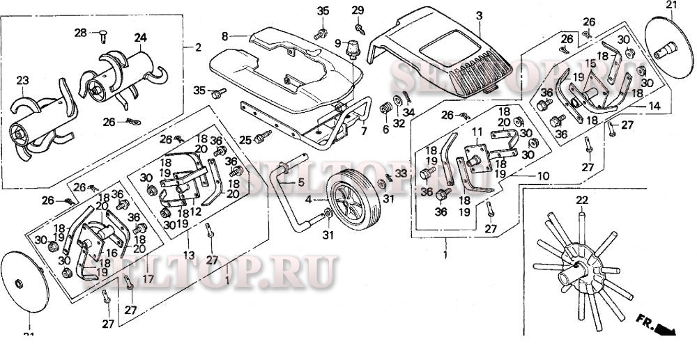 Зубец ротора для Honda F210 A