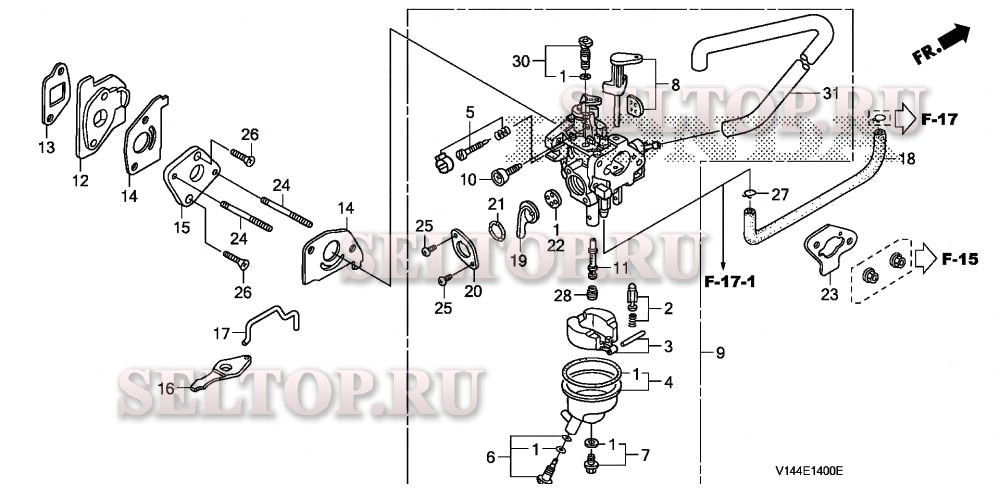 Карбюратор для Honda F220K1 AT