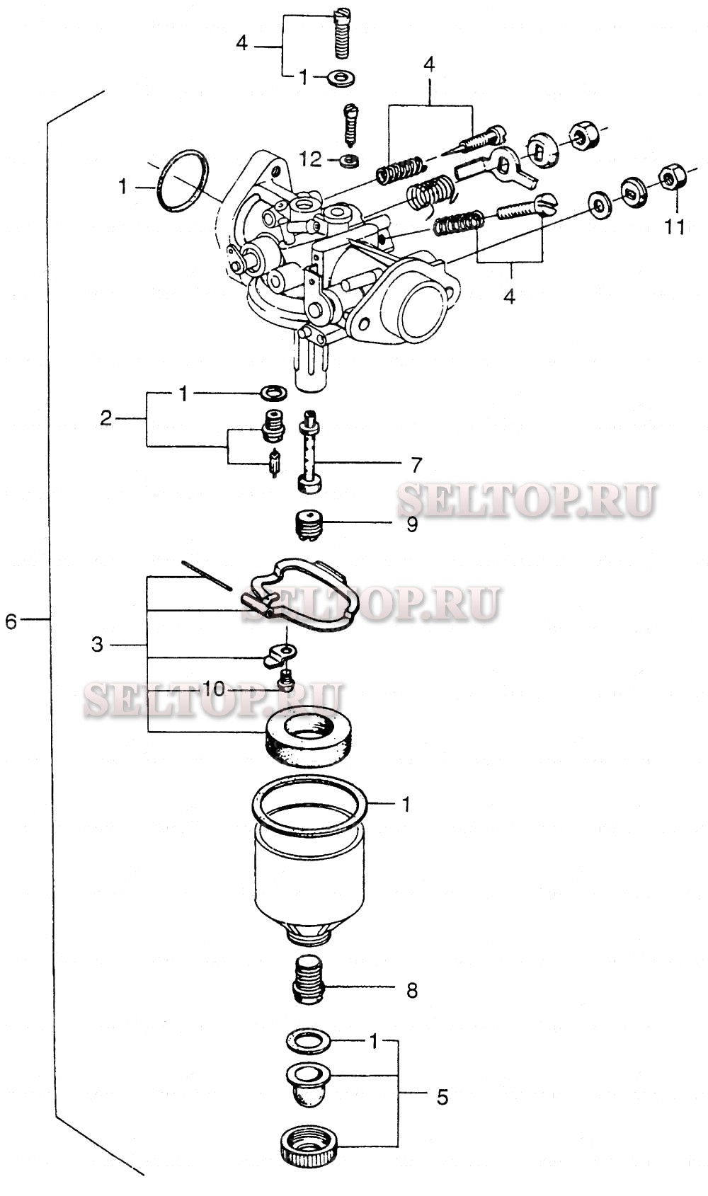 Карбюратор для Honda F28 A