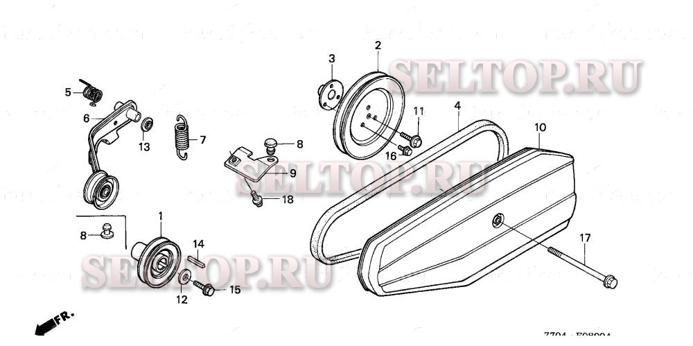 Шкив для Honda FR600 A
