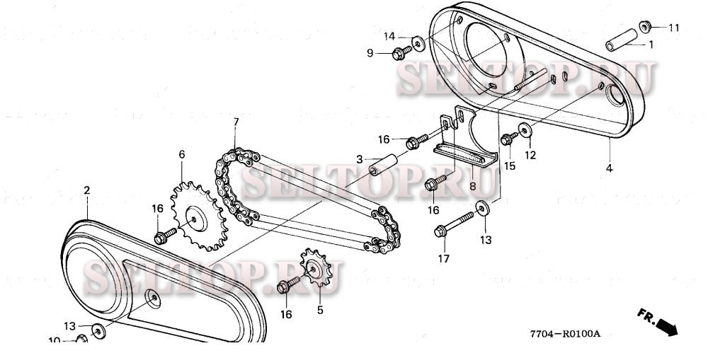 Основной корпус для Honda FR600 AC/C