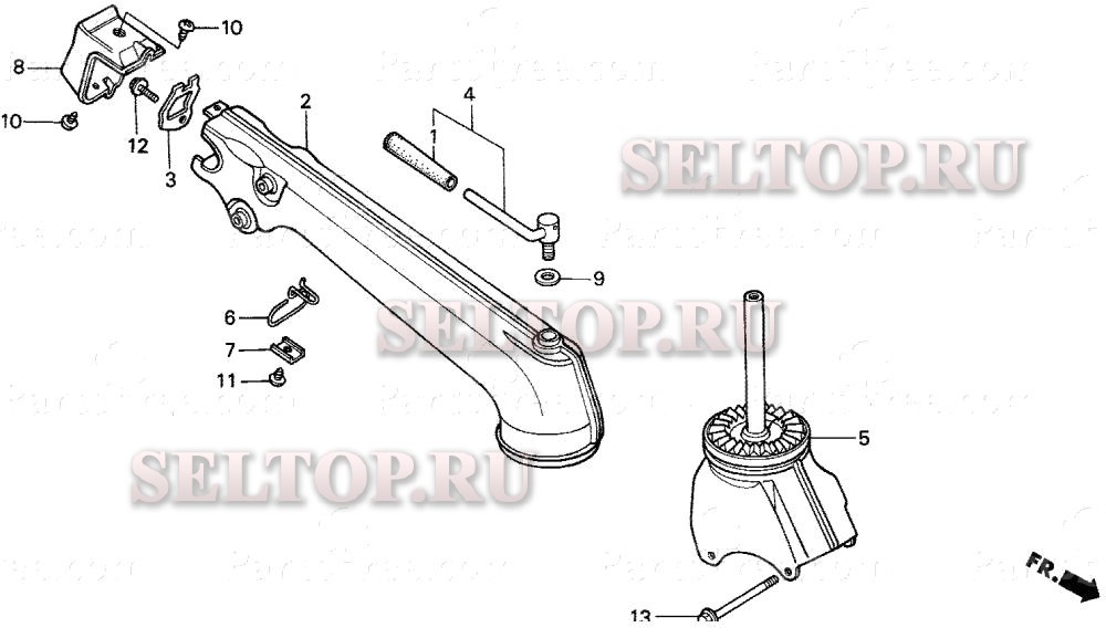 Fr700 колонка ручки k-k1 для Honda FR700K1 AS