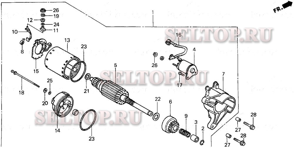 Стартер для Honda FR700K1 AS