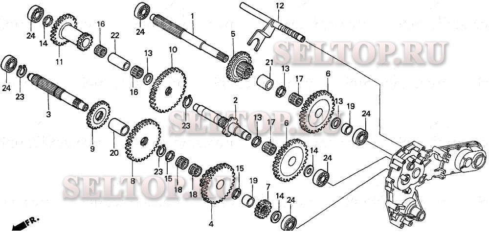 Входной вал для Honda FR750 AC