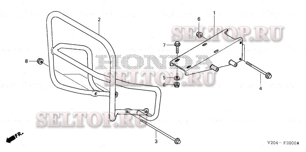 Рама двигателя для Honda FRC800K1 A