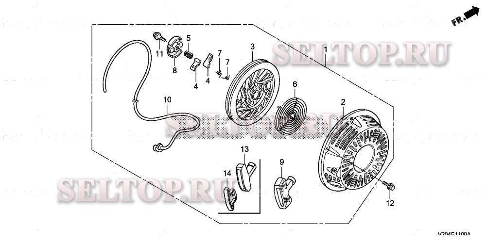 Ручной стартер для Honda FRC800K1 A
