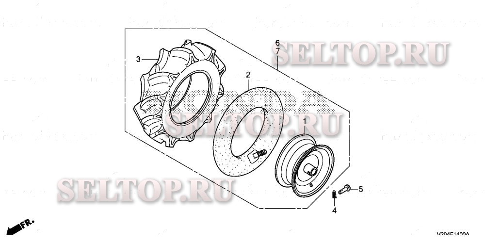 Колеса для Honda FRC800K1 A